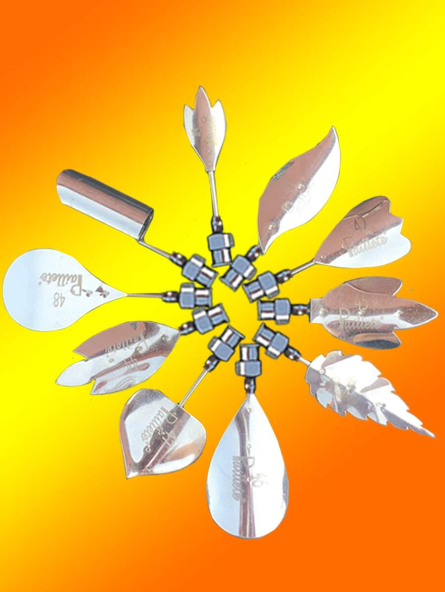 10pcs Stainless Steel Piping Nozzle, Silver Cream Piping Tip For Baking - Silver - View 1