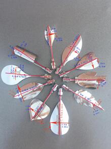 10pcs Stainless Steel Piping Nozzle, Silver Cream Piping Tip For Baking - Silver - View 2