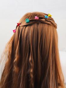 10入組隨機皇冠和花朵設計髮夾 - 彩色 - 查看 4
