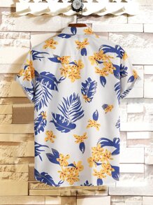 Manfinity Men Tropical Print Shirt Without Tee - Multicolor - View 2