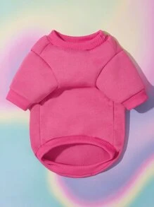 Emily J Artist Girlcore 1pc Paw Print Pet Sweatshirt - Hot Pink - View 6