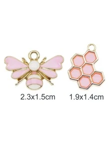 8對/套蜜蜂DIY吊墜