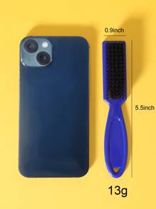 1pc Men Beard Cleaning Brush,Men's oil head brush hair salon haircut broken hair sweep fiber hair beard brush desktop cleaning brush dust brush - Multicolor - View 4