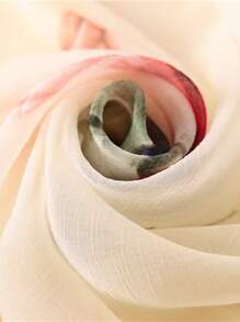 1pc Floral Print Women Scarf Elegant For All Occasions Bandana,Hair Band,Head Band Ideal For Dressing Up Your Look