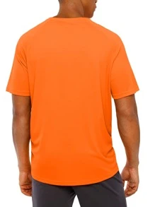 G Gradual Camiseta Deportiva Para Hombres Con Mangas Raglán Y Gráficos Impresos, Ropa De Gimnasio Para Hombres - Naranja - Ver 2