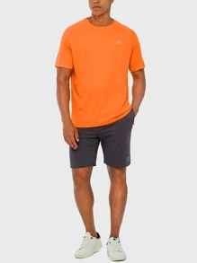 G Gradual Camiseta Deportiva Para Hombres Con Mangas Raglán Y Gráficos Impresos, Ropa De Gimnasio Para Hombres - Naranja - Ver 6