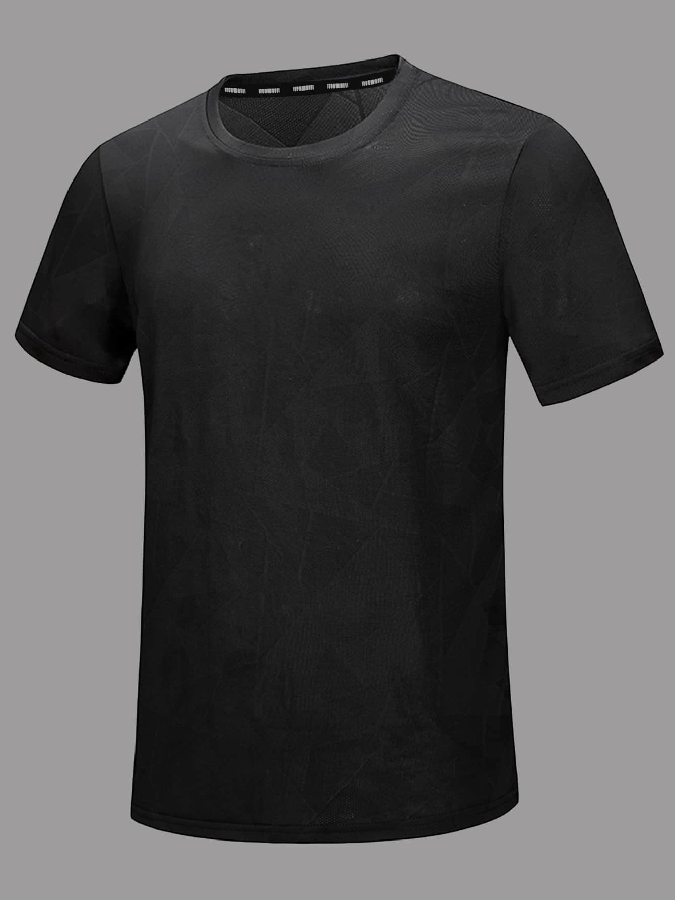 Camiseta deportiva de cuello redondo de talla estilo novio para hombres