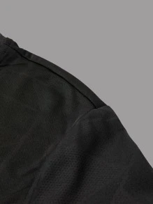 Camiseta deportiva de cuello redondo de talla estilo novio para hombres