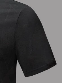 Camiseta deportiva de cuello redondo de talla estilo novio para hombres