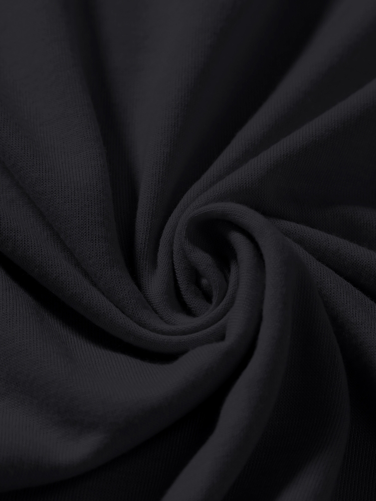 Manfinity Men Bear & Letter Graphic Tee - Black - View 7