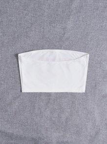 SHEIN Coolane 字母圖案短款抹胸上衣