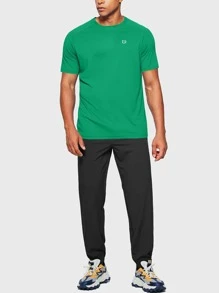G Gradual Hombres Camiseta deportiva con estampado de dibujo de manga raglán - Verde - Ver 6