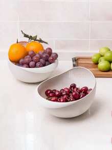 1入組塑料瀝水籃白色多功能廚房水果和蔬菜瀝水籃 - 白色 - 查看 2