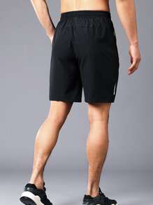 Quần short nam cạp chun có túi chéo, thoáng khí. - màu đen - Xem 2