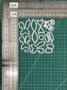 1pc Rabbit Ear Shaped Cutting Die, Stainless Steel Cutting Stencil For DIY Crafting - Silver - View 3