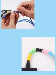 10入組隨機數據線抗折保護裝置 - 彩色 - 查看 5