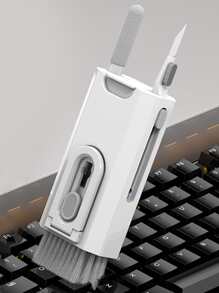 便攜式多功能無線耳機插頭清潔筆清潔完整套裝清潔除塵筆清潔筆耳機插頭清潔刷 - 白色 - 查看 3