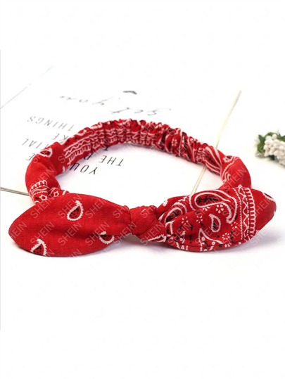 佩斯利印花髮帶