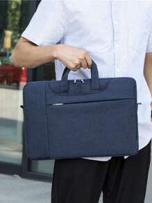 Túi máy tính xách tay rắn - Màu xanh lam - Xem 2