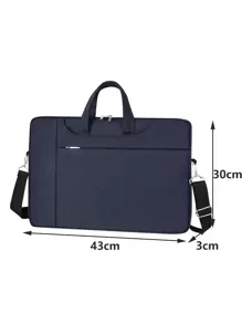 Túi máy tính xách tay rắn - Màu xanh lam - Xem 3