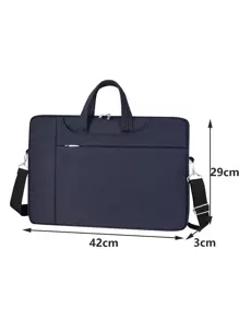 Túi máy tính xách tay rắn - Màu xanh lam - Xem 4