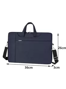 Túi máy tính xách tay rắn - Màu xanh lam - Xem 6