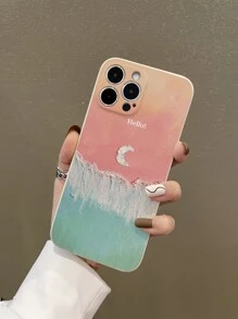 ốp lưng điện thoại in hình mặt trăng - Nhiều màu - Xem 1