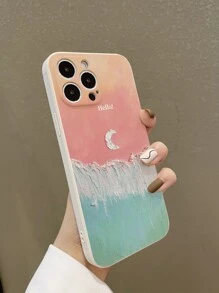 ốp lưng điện thoại in hình mặt trăng - Nhiều màu - Xem 2