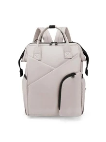 1入組素色尿布包 - 灰色 - 查看 1