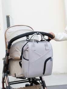 1入組素色尿布包 - 灰色 - 查看 3