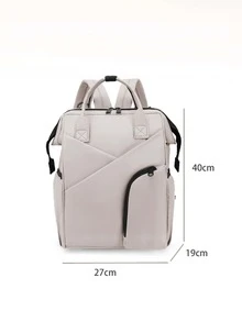 1入組素色尿布包 - 灰色 - 查看 4