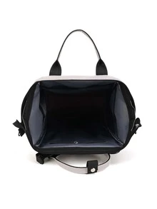 1入組素色尿布包 - 灰色 - 查看 5