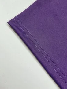 Manfinity Roghcode 男士日文字元圖案T恤 - 紫色 - 查看 3