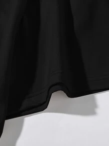 Manfinity Hypemode Men Japanese Letter Graphic Tee - Black - View 4