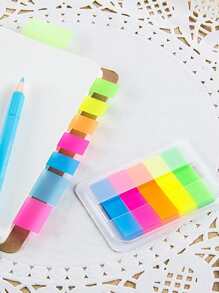 6pcs/Set With Box 600 Sheets Transparent Divider Stickers - Multicolor - View 5