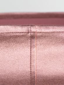 SHEIN BAE Áo nữ Bất đối xứng Ren lên màu trơn Buổi tiệc - Bụi hồng - Xem 8