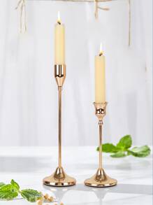 2 chiếc/3 chiếc/6 chiếc Chân nến bằng sắt mạ điện đánh bóng, đơn giản và hiện đại, sang trọng, tiệc cưới rỗng, bữa tối dưới ánh nến, phòng khách gia đình, trang trí chân nến, quà tặng tốt nghiệp, quà tặng cho phụ nữ, quà tặng mùa đông, quà tặng cho bạn thân - Hoa hồng vàng - Xem 3