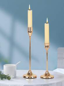 2 chiếc/3 chiếc/6 chiếc Chân nến bằng sắt mạ điện đánh bóng, đơn giản và hiện đại, sang trọng, tiệc cưới rỗng, bữa tối dưới ánh nến, phòng khách gia đình, trang trí chân nến, quà tặng tốt nghiệp, quà tặng cho phụ nữ, quà tặng mùa đông, quà tặng cho bạn thân - Hoa hồng vàng - Xem 5