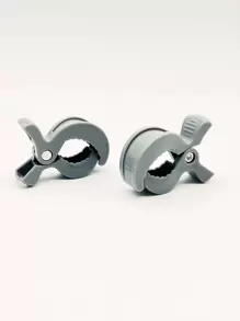 2pcs Baby Stroller Blanket Clips - Grey - View 1