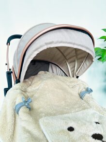 2pcs Baby Stroller Blanket Clips - Grey - View 2