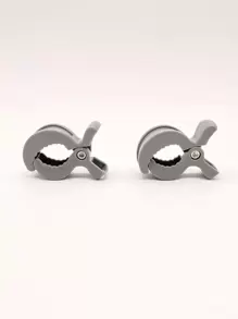 2pcs Baby Stroller Blanket Clips - Grey - View 3
