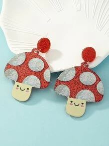 蘑菇耳墜 - 彩色 - 查看 5