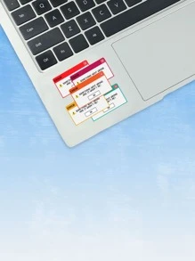 LookWhatLaurenMade Nhãn dán khẩu hiệu & hoa văn hình học, trường học - Nhiều màu - Xem 2