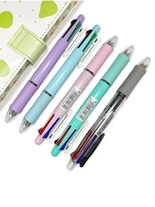 5入組混色圓珠筆 - 彩色 - 查看 2