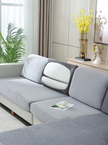 1 Màu Xám Ghế Sofa Đệm, Tối Giản Polyester Co Giãn Ghế Sofa Đệm Cho Gia Đình - Xám - Xem 1