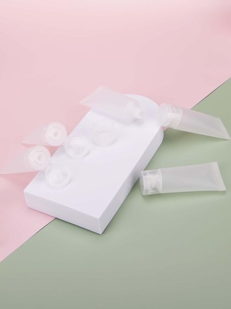 5 botellas vacías de 20 ml, botellas de viaje para líquidos, accesorios de viaje exprimibles a prueba de fugas para champú, acondicionador, loción, gel de baño