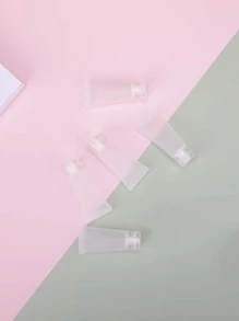 5入組20毫升空分裝瓶，液體旅行瓶，防漏可擠壓旅行配件，適用於洗髮水、護髮素、乳液、沐浴露