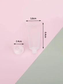 5入組20毫升空分裝瓶，液體旅行瓶，防漏可擠壓旅行配件，適用於洗髮水、護髮素、乳液、沐浴露