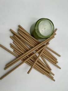 100%棕色牛皮紙吸管，每包100支 - 棕色 - 查看 4