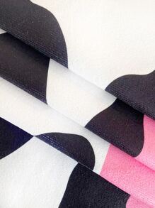 1入組織物沙灘巾現代主義豹紋印花旅行沙灘巾 - 彩色 - 查看 5